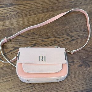 River Island Pink and Cream Crossbody Bag